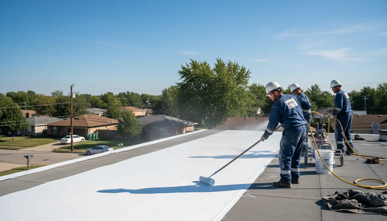 Commercial roof coating in Cleghorn, IA near me